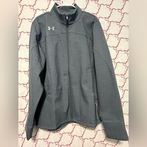 Men’s Under Armour Barrage Softshell Jacket XL Gray UA Storm NWT